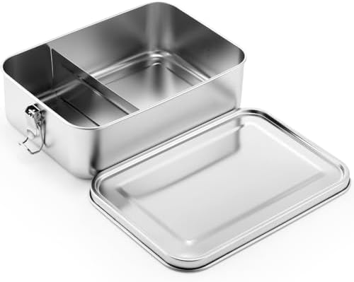 Umigy Stainless Steel Food Containers, 1200ml, Divided, 1 Pcs by Umigy