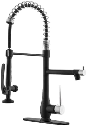 GIMILI Black Nickel Commercial Kitchen Sink Faucet with Pull Down Sprayer by MoreChoicesForYourDreamHome