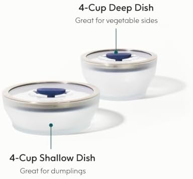 Anyday 4-Pc Microwave Cookware & Glass Food Storage Set, Medium (Blueberry) - Image 2