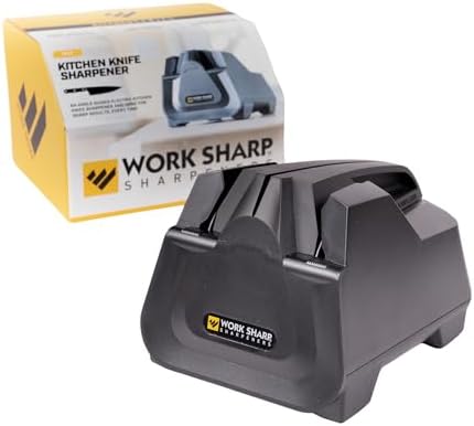 Work Sharp Electric Kitchen Knife Sharpener - Get knives ready for cookouts and BBQ's- Fits in Kitchen Drawer, Sharpens every time, fast & easy by WorkSharp