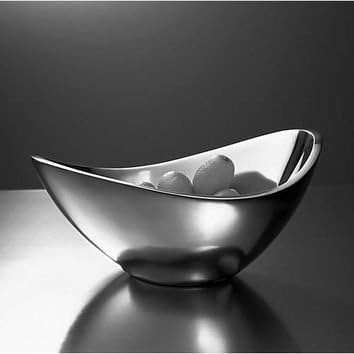 nambe Butterfly Bowl, Chilled Serving Dish for Side Dishes, Pasta, Guacamole, Prep-Ahead-Bowl Can Be Heated or Chilled, 9-Inch, Oven and Freezer Safe, Made of Metal Alloy (Silver) - Image 3
