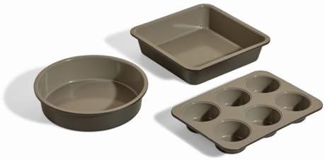 Our Place Wonder Oven Baker’s Kit, 3-Piece Round, Square & Muffin Pan Set by Unknown