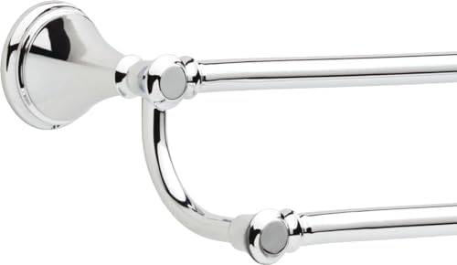 Delta Towel Rack | 24 Inch Polished Chrome Double Bar for Kitchen or Bathroom Towels | Cassidy Accessories - Image 3