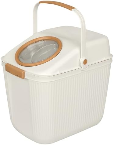 Harry Barker Lightweight Airtight Pet Food Storage Container, Eco-Friendly Recycled Plastic with Easy-Access Lid, Holds up to 25 lb Dry Dog or Cat Food by HarryBarker