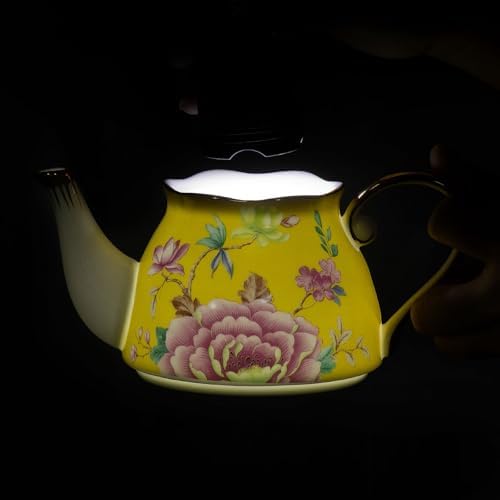 KAMMAK Tea for One Set, Ceramic Teapot, Bone China Tea Set, Cup and Saucer - Image 7