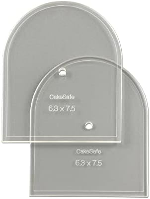 CAKESAFE - Mini Arch Disk Set-Unique Shaped Acrylic Disks for Cake Decorating by CAKESAFE
