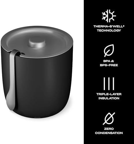 S'well Ice Bucket with Tongs, Onyx, 68 Ounces (Pack of 4) - Image 3