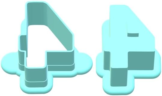 Number Cake Pop Mold with Embosser | Deluxe Cutter and Popper (Number 4 Cake Pop Mold) - Image 2