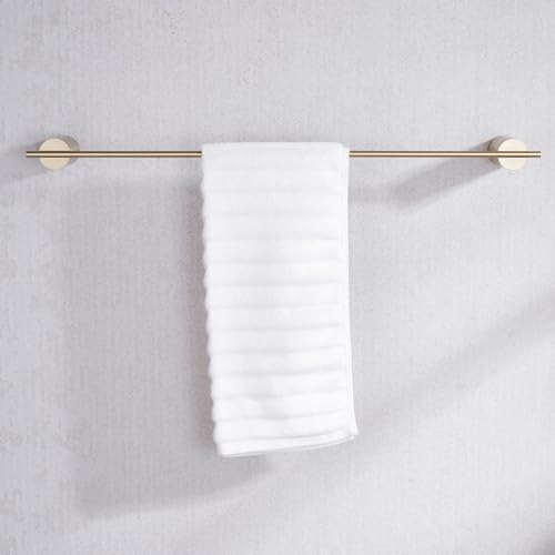 RANDOM Brushed Gold Bathroom Hardware Set 5 Pieces Include 24 inch Towel Bar Towel Ring Toilet Paper Holder Towel Hook for Bathroom,SUS304 Stainless Steel.RD96068S-5BG-2 - Image 7