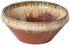 Casafina Ceramic Stoneware 6.5" x 2.75", 19 oz Serving Bowl - Poterie Collection, Caramel-Latte | Microwave & Dishwasher Safe Dinnerware | Food Safe Glazing | Restaurant Quality Tableware by Casafina