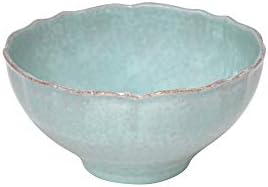 Casafina Ceramic Stoneware 10" x 5", 125 oz Serving Bowl - Impressions Collection, Robin's Egg Blue | Microwave & Dishwasher Safe Dinnerware | Food Safe Glazing | Restaurant Quality Serveware by Casafina