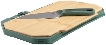 Gerber Gear ComplEAT Cutting Board Set - Cutting Board Kit with Polypropylene & Bamboo Cutting Boards - Features Paring Knife & Chef's Knife for camping picnics and outdoors by Gerber