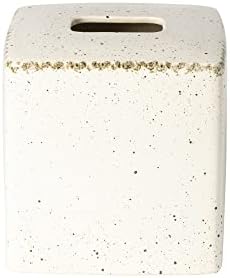 Casafina Ceramic Boutique Tissue Box Cover - Toscana Collection, Aglio | Stoneware Bathroom Accessories | Quality Bath Decor | 8'' x 9.75'', 203 oz. by Casafina