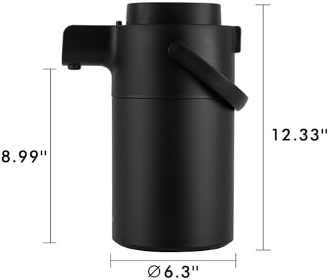 Tiken Airpot Coffee Dispenser with Pump - 102oz/3L Thermal Coffee Carafes for Hot Beverage - Stainless Steel Insulated Coffee Thermos Carafe - Image 2
