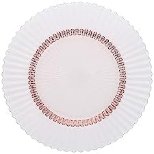 Fortessa Archie Glass Salad/Dessert Plate, 8.5 Inch, Pink by Unknown