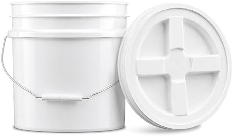 ePackageSupply 3.5 Gallon Bucket, Food-Grade w/Lid, BPA-Free, White, 1 Pack by ePackageSupply