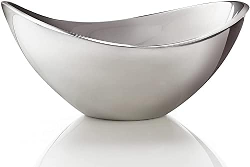 nambe Butterfly Bowl Grande | For Hot and Cold Foods, Salads, Fruit | Made of Metal Alloy | Oven and Freezer Safe Serving Bowl for Entertaining, Decorative Centerpiece for Kitchen | Silver, 16-Inch by Unknown