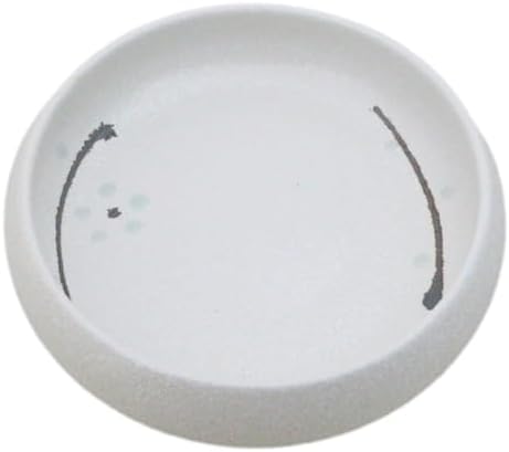 Ebros Gift Modern Yukino Hana Snow Flowers Ceramic Dinnerware Serveware Kitchenware Set Oriental Asian Restaurant Supply (Pack Of 6 Small Salad Banchan Plates Shallow Bowls 5"D) - Image 3