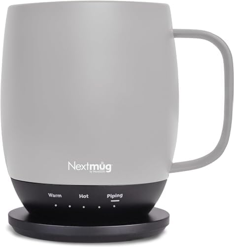Nextmug - Temperature-Controlled, Self-Heating Coffee Mug (Almond - 14 oz.) by NextmugbyNextboom