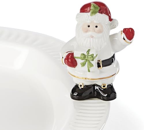 Lenox 894245 Profile Santa Popper, White, Christmas & Holiday Hosting by Lenox