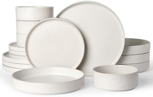 Famiware Nebula 16-Piece Stoneware Dinnerware Set with Pasta Bowls by Famiware