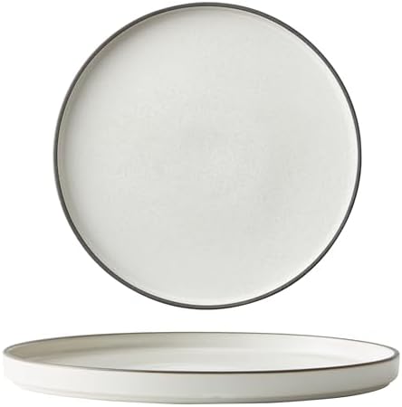 MOD Round Plate 10.75 Inch – Dusted White. Set of 6 - Image 2