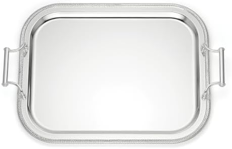 Reed & Barton Silverplate Rectangular Serving Tray with Handles, 16-Inch by ReedBarton