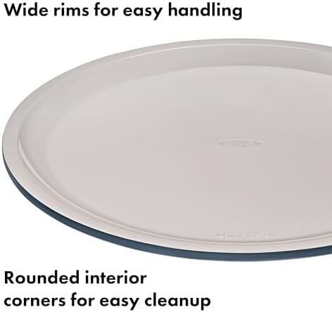 OXO Good Grips Non-Stick Pro Ceramic Coated 15 in Pizza Pan, Storm Blue - Image 5