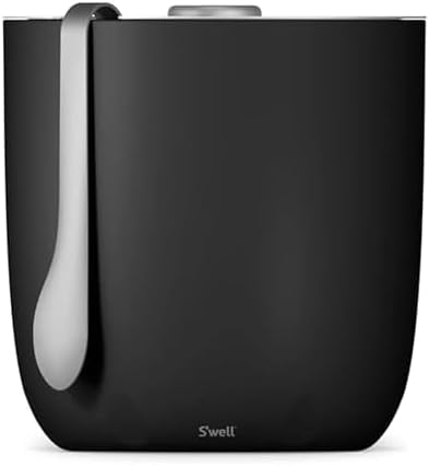 S'well Ice Bucket with Tongs, 68oz, Onyx by Swell