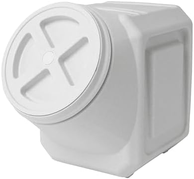 Vittles Vault Traditional Dog and Cat Food Container + Scoop, Gray, 60lbs - Image 2