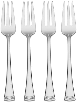Lenox Portola Cocktail Forks Silverware Set for 4, Flatware by Lenox