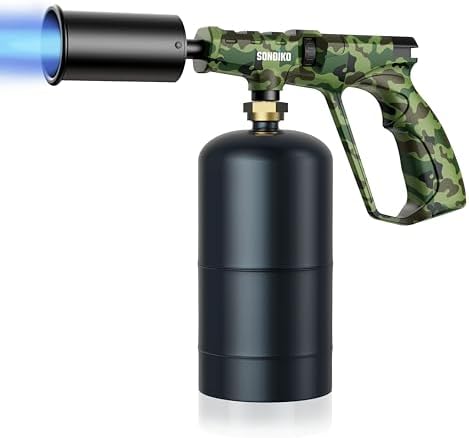Sondiko Propane Torch Head - Powerful Kitchen Torch for Cooking, BBQ, and Steak Searing - Sous Vide - Charcoal Lighter and Welding Torch - Perfect Campfire Starter(Propane Tank Not Included) by Sondiko-Since1991