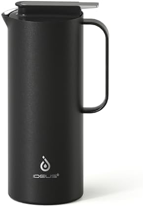 IDEUS Thermal Coffee Carafe 50oz, Beverage Dispenser Black by IDEUS