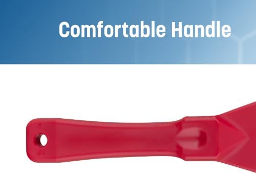 SPARTA 3" Plastic Handheld Scraper, Polypropylene, Red (Pack of 6) - Image 4