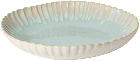 Casafina Ceramic Stoneware 12'' Pasta Serving Bowl - Mallorca Collection, Sea Blue | Microwave & Dishwasher Safe Dinnerware | Food Safe Glazing | Restaurant Quality Tableware by Casafina