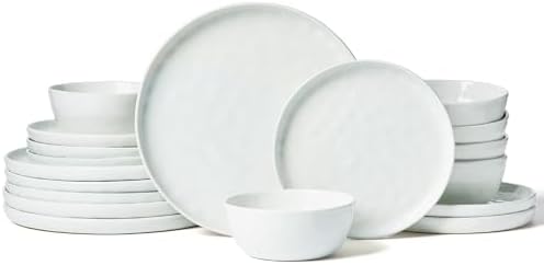 Famiware Mars Stoneware Dinnerware Set for 6, White by Famiware