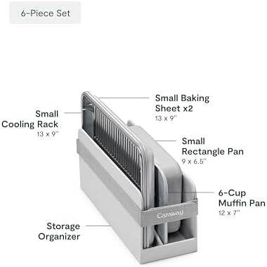 Caraway 6-Piece Ceramic-Coated Mini Bakeware Set - Image 3