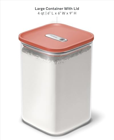 Caraway 4 qt Glass Airtight Food Storage Container with Lid - Image 3