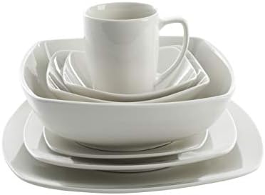 Gibson Home Zen Buffetware 39 Piece Dinnerware Set , White - Image 3