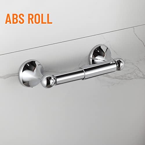 BGL Bathroom Hardware Set, Chrome Adjustable Expandable Towel Bar 4-Piece Bathroom Accessory Set Wall Mounted Robe Hook Toilet Paper Holder Towel Ring Towel Bar - Image 4
