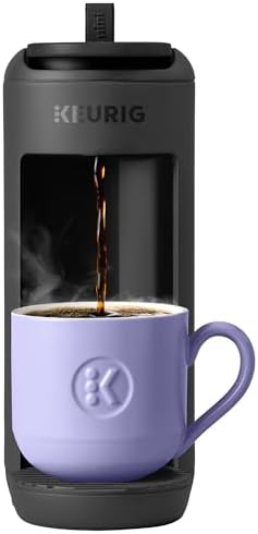 Keurig K-Mini Mate Single Serve K-Cup Pod Coffee Maker, Brews Up to 12 oz Cup, Compact Portable Coffee Machine for Small Spaces, Great for Dorms & Offices, Black by Keurig