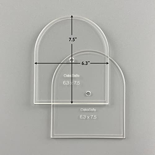 CAKESAFE - Mini Arch Disk Set-Unique Shaped Acrylic Disks for Cake Decorating - Image 2