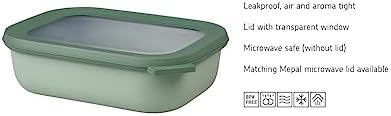 Mepal – Multi Bowl Cirqula 3-Piece Set – Food Storage Container with Lid - Suitable as Airtight Storage Box for Fridge & Freezer, Microwave Container & Servable Dish - 500, 1000, 2000ml - Assorted - Image 3