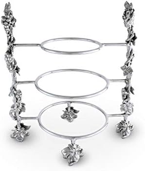 Arthur Court Grape Dinner Plate Caddy - Elegant Aluminum Serveware for Entertaining - 14 inch x 19 inch - Image 5