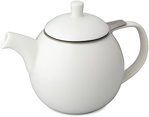 FORLIFE Curve Teapot with Infuser, 24-Ounce, White by Unknown