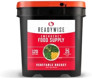 READYWISE Emergency Food Survival Supply Vegetables Bucket, 120 Servings by ReadyWise