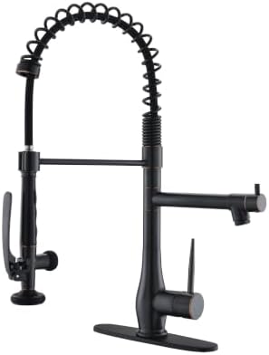 GIMILI Oil Rubbed Bronze Commercial Kitchen Faucet with Pull Down Sprayer by MoreChoicesForYourDreamHome