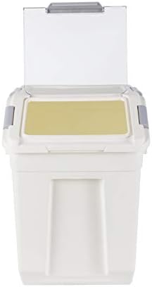 EonTone [2-Pack] 30 lbs Flour Storage Container, 25L Airtight Food Bin with Wheels BPA-Free - Image 2