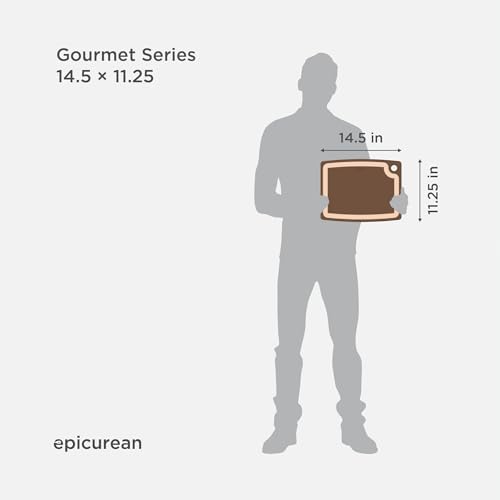 Epicurean Gourmet 14.5 x 11.25 Cutting Board, Nutmeg/Natural - Image 6