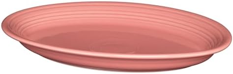 Fiesta® 11 5/8" Medium Oval Serving Platter – Durable Ceramic, Lead-Free, Dishwasher/Microwave/Oven Safe – Made in USA - Peony by TheFiestaTablewareCompany